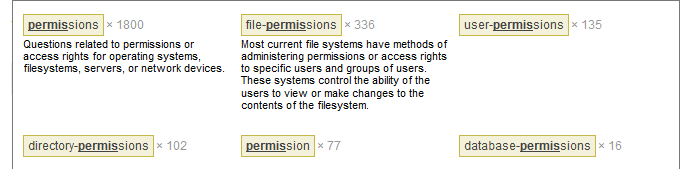 permissions tags