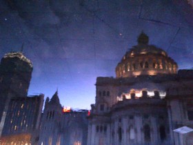 First Church of Christ, Boston - sunset_star