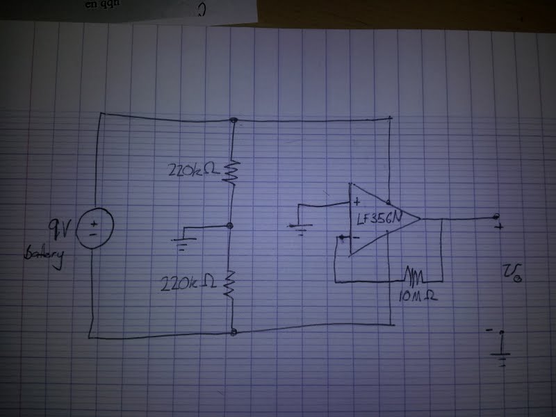 Diagram of circuit generating weird square wave.