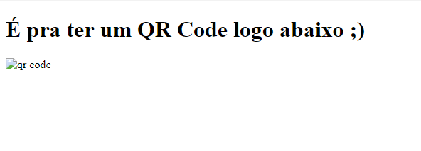 erro geração qrcode