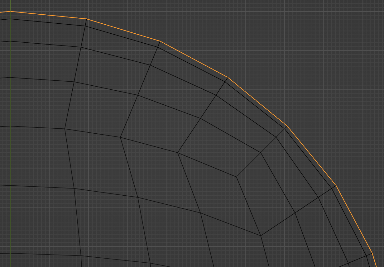 quad sphere with equal edge lengths within edge loops