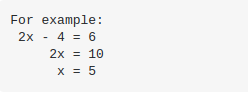 Recommended equation layout with space on both sides of the = sign