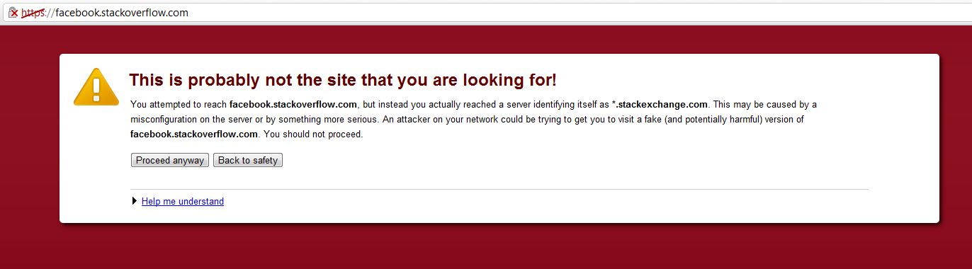 facebook.stackoverflow.com error HTTPS