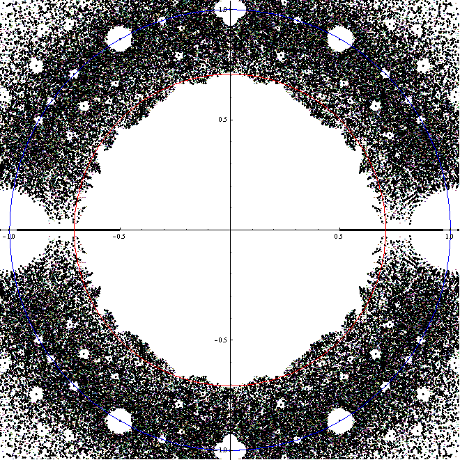 Roots of polynomials of degree up to 9 with coefficients -1,0,1