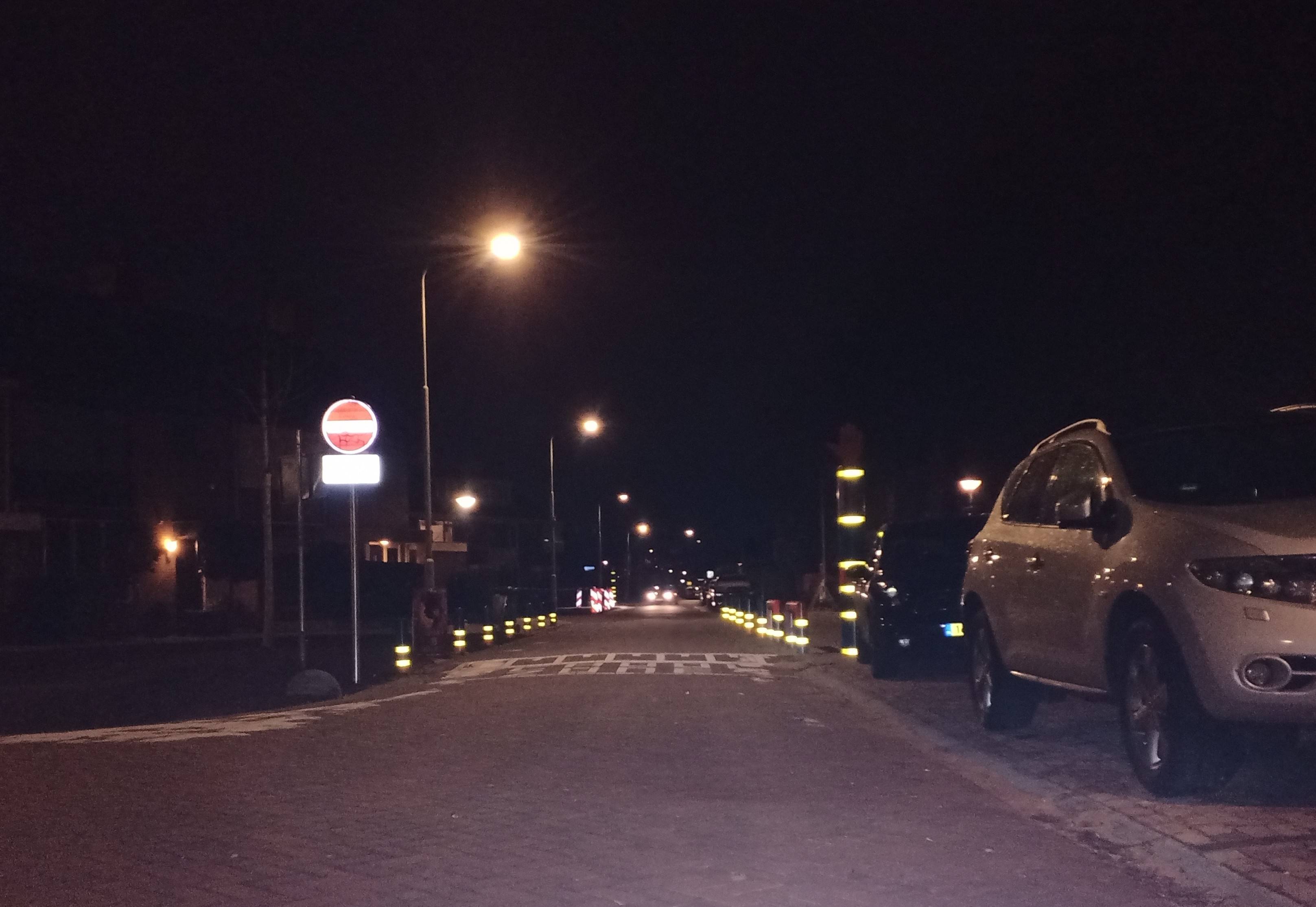 street in front of a school