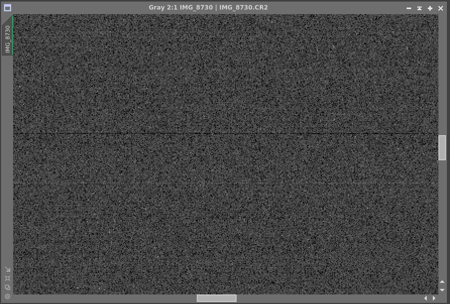 PWM switching in close proximity to the camera - bias frame 1/4000sec