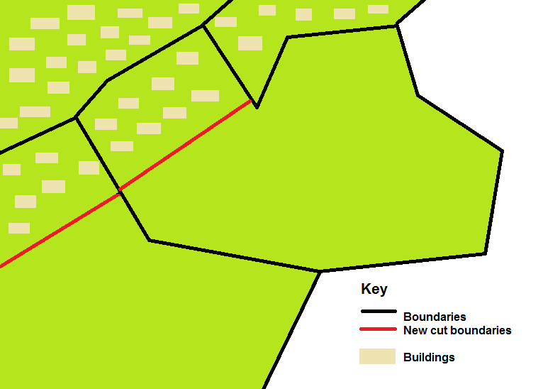 Example of how the administrative areas should be cut