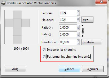 import svg in gimp