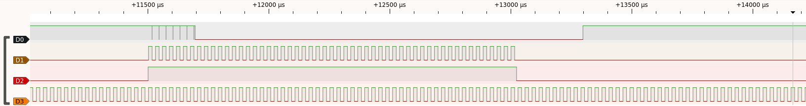 38 kHz modulated IR signal