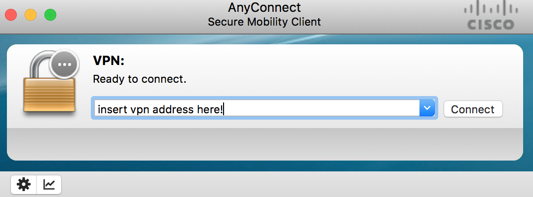 Cisco AnyConnect Secure Mobility Client OSX Screenshot