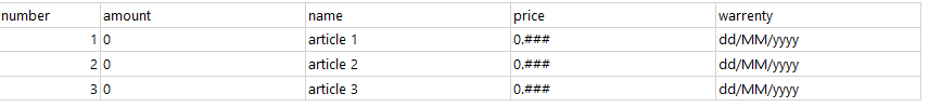 Formatting string becomes field value