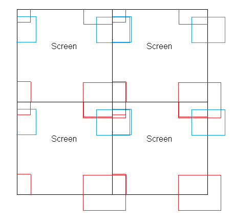 Replicated game domain extended in two dimensions.