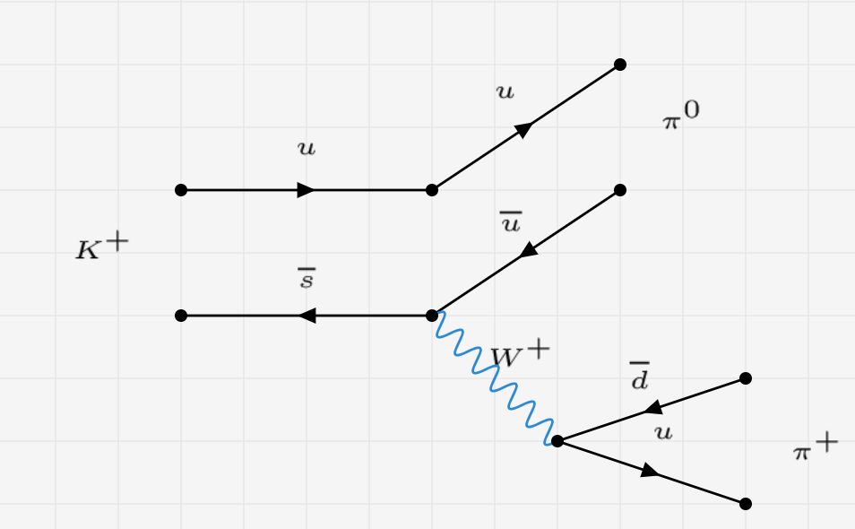 Fully hadronic K^+ meson decay