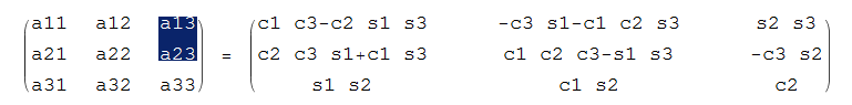 two coefficients marked to highlight them in the next step