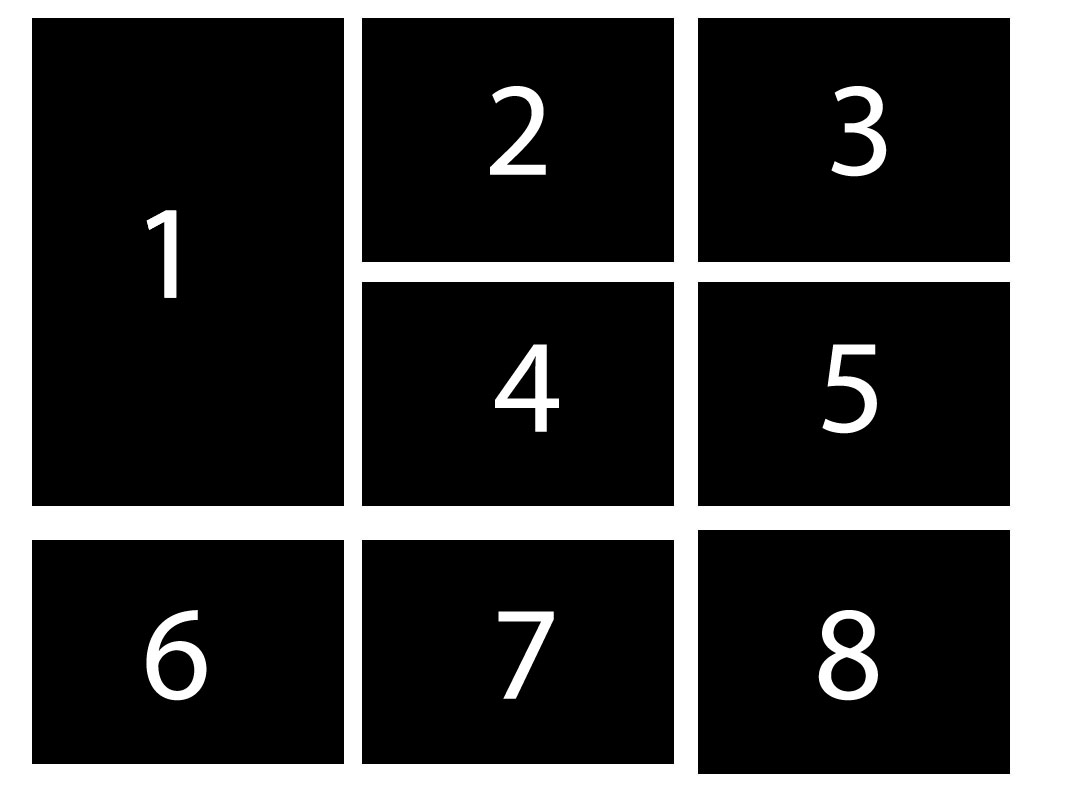 Target grid layout