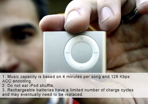 Do not eat iPod shuffle