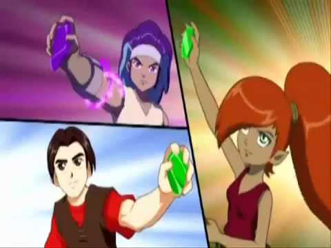 Tony, Edyn, and Strag hold up their animite crystals