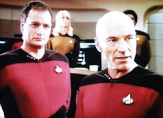 Q and Picard, Encounter at Farpoint