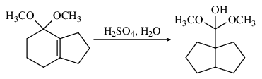 4,4‐dimethoxy‐2,3,4,5,6,7‐hexahydro‐1H‐indene and sulfuric acid