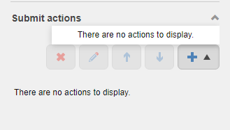 There are no actions to display
