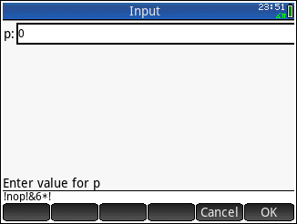 HPPPL Input command