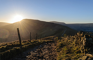 Sunset over Mam Tor