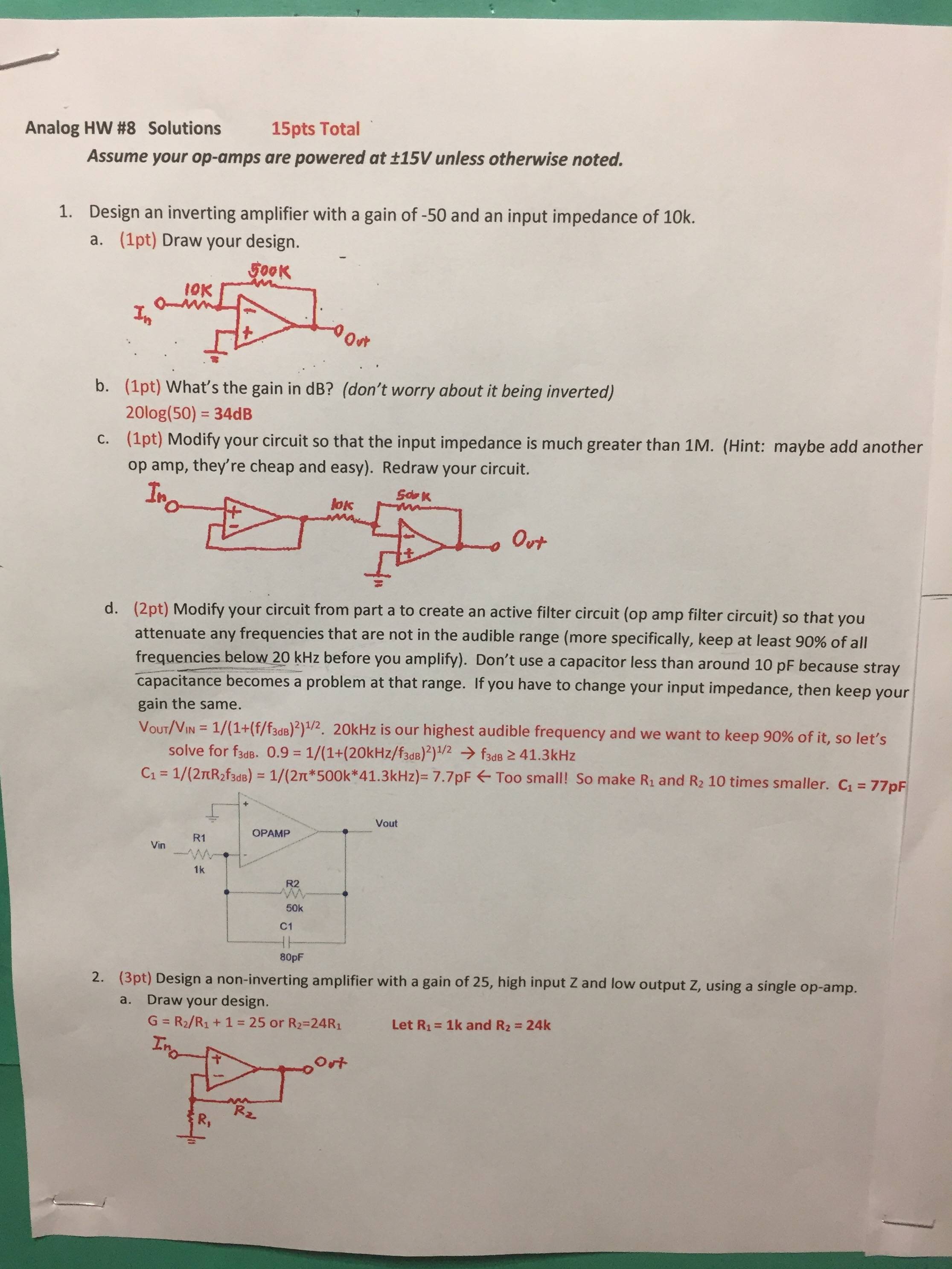 worked homework example with solution in red