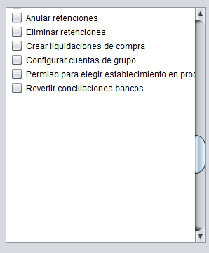 lista de JCheckbox en JPanel