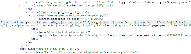 Here is one instance where the code is messed up