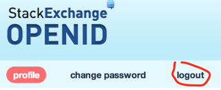 Stack Exchange OpenID logout