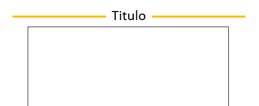 Título centrado entre líneas con HTML y CSS