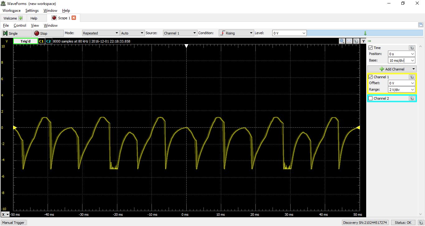 Korg SQ-1 oscilloscope screenshot