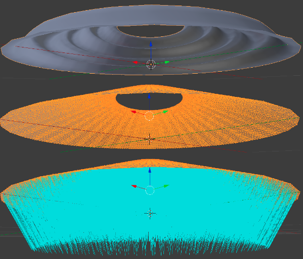 Displacement map without "displaced" normals