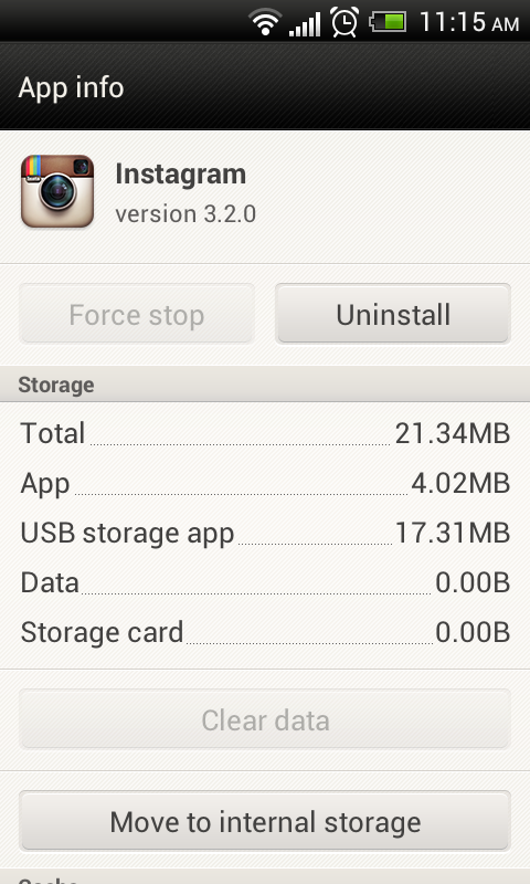 IMG: After moving the app to the storage card