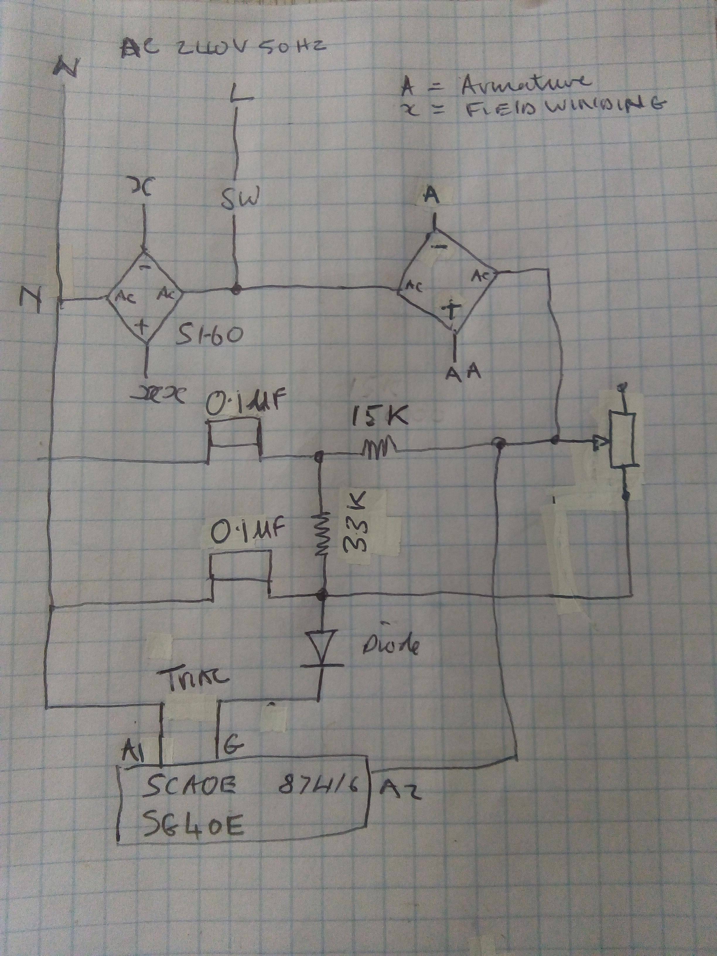 Speed controller circuit diagram