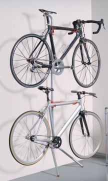 leaning bicycle stand