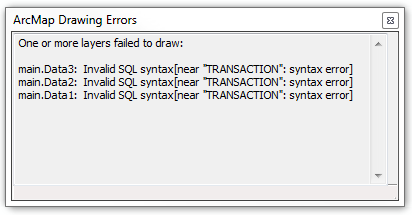 ArcMap Error