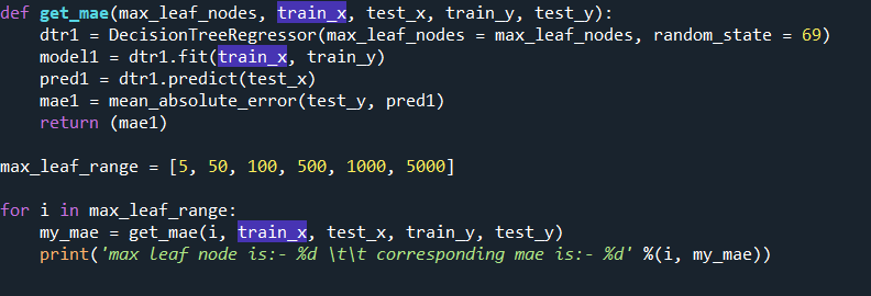 manually optimizing parameter