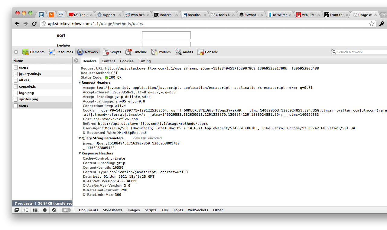 chrome web inspector awesomeness