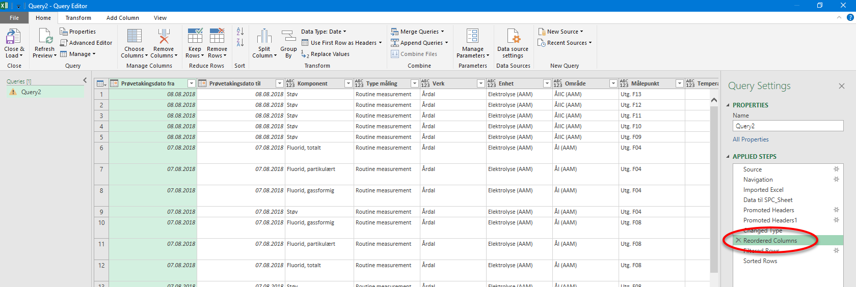 excel - Tracking down the source of a dataformat error in a query ...