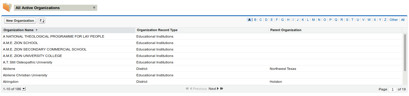 Limited enhancedList functionality