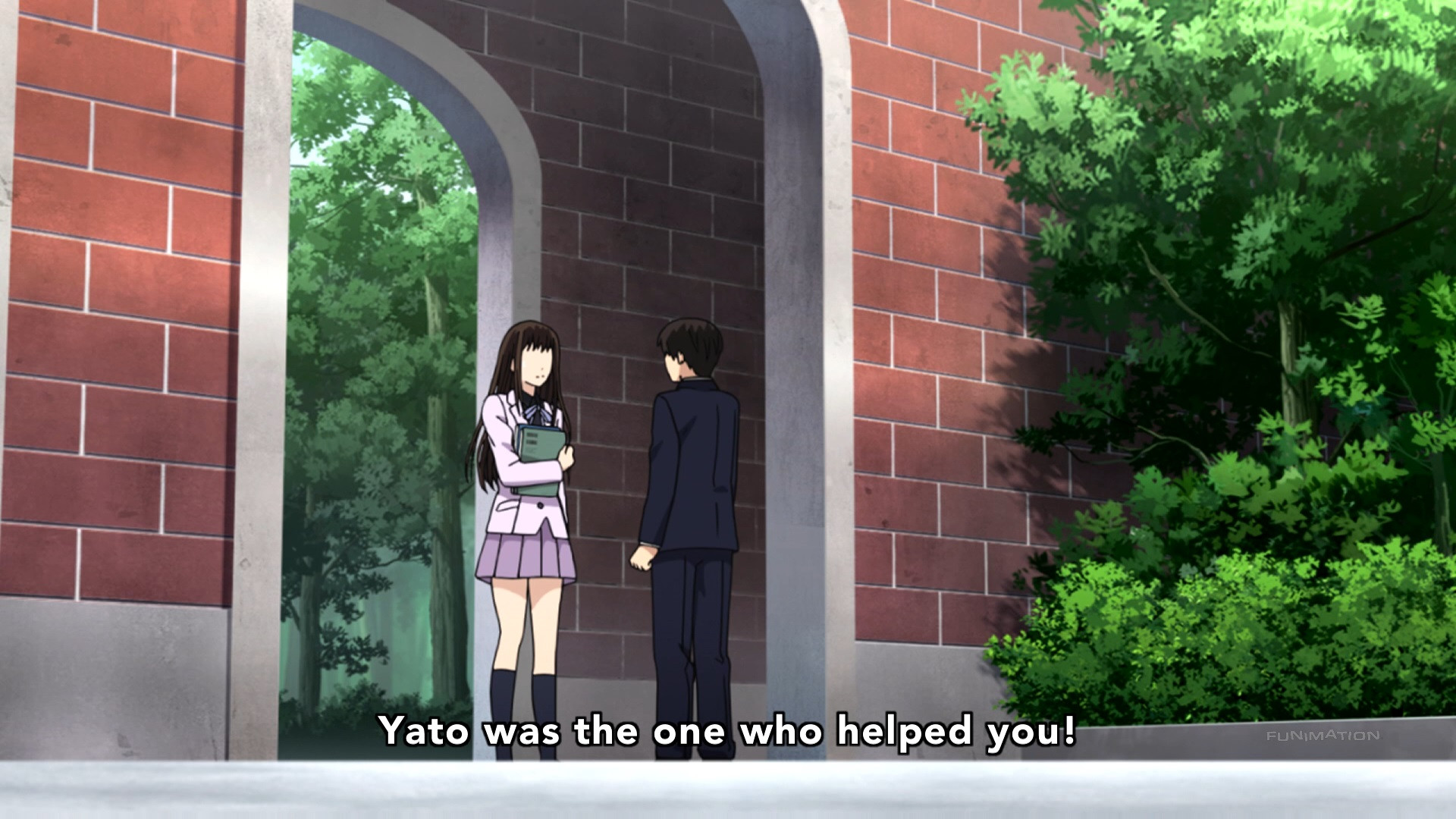 Hiyori saying it was Yato who helped him