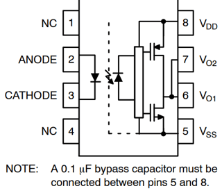 FOD3182 OptoIsolator Block Diagram