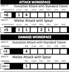 Attack and Damage workspace