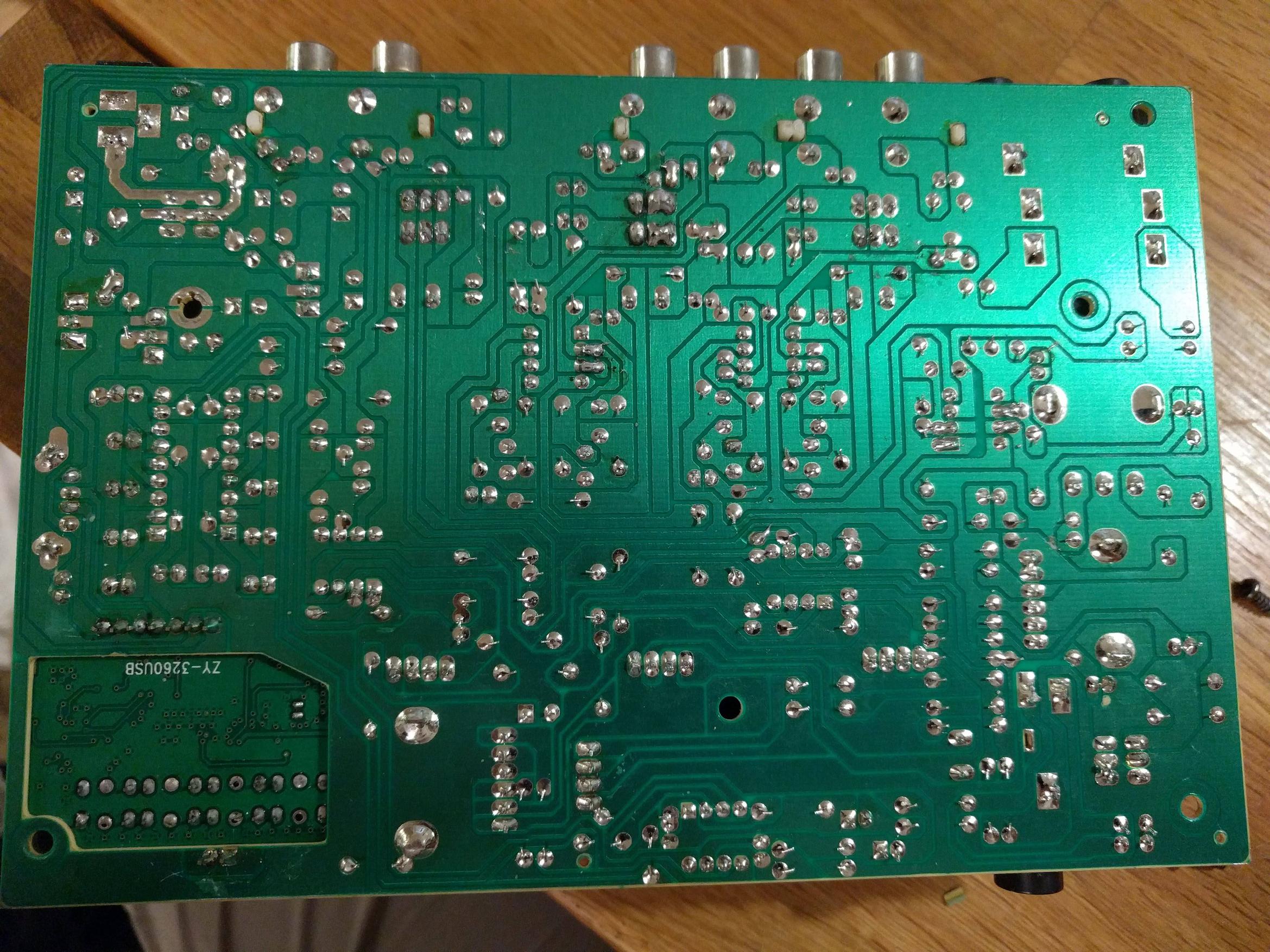 back of circuit board