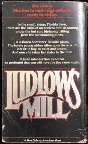 Back Cover--Ludlow's Mill