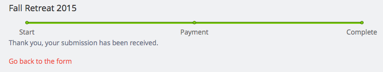 After submitting … no chance to enter payment information