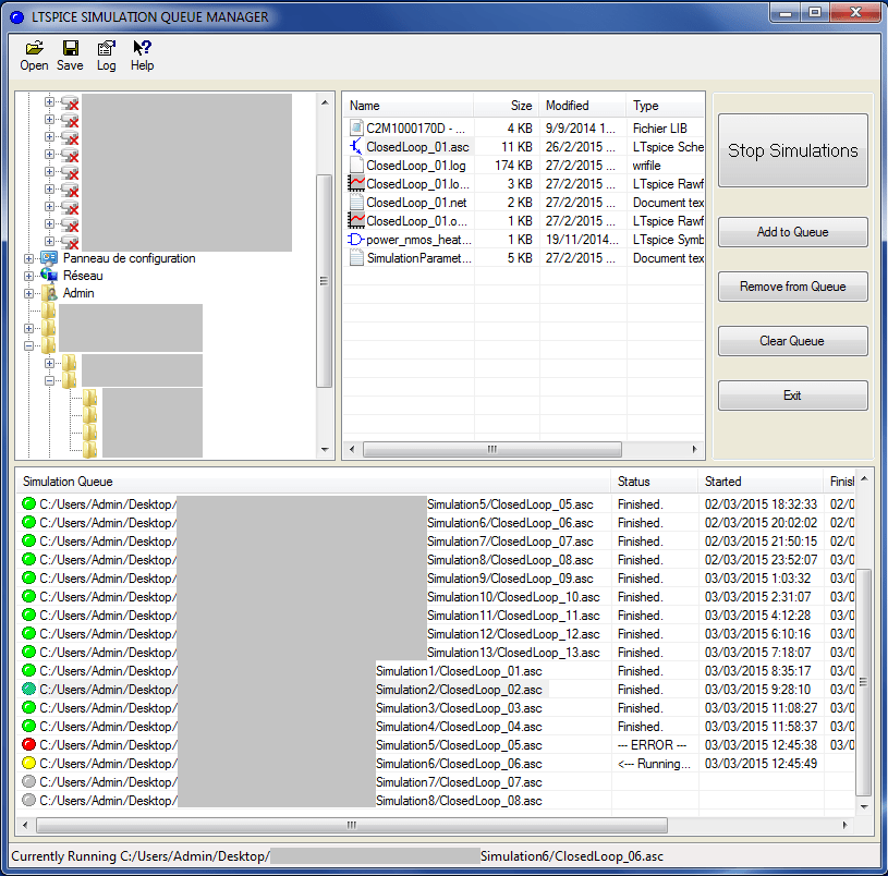 LTSpice queue manager