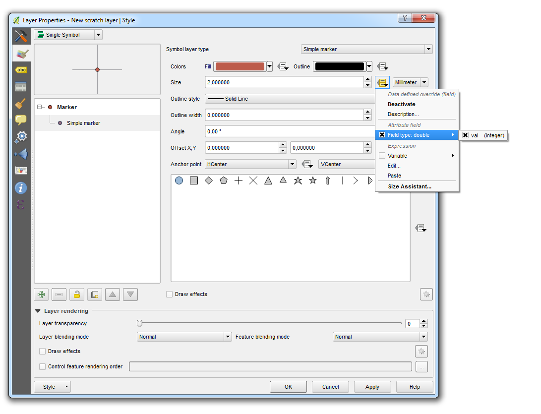 Data-defined override