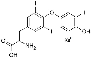 Post-radiodecay thyroxine